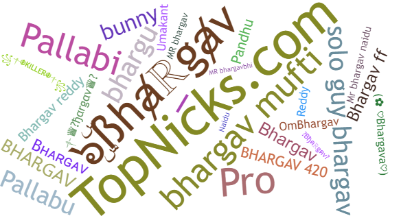 Nicknames for Bhargav