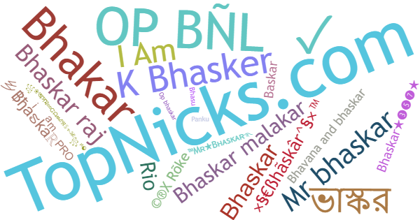 Nicknames for Bhaskar