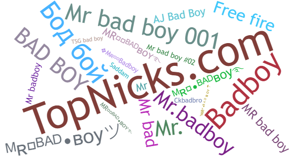 Nicknames for Mrbadboy