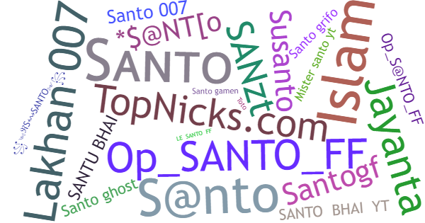 Nicknames for Santo