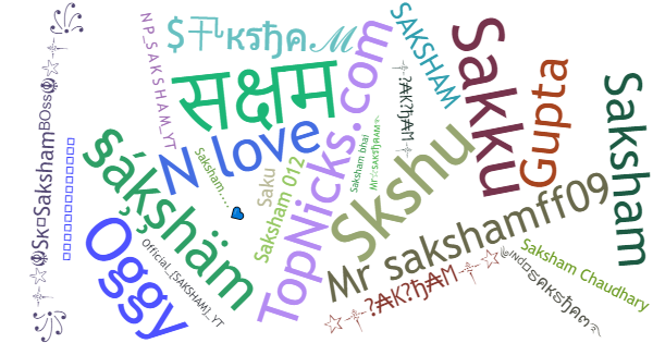 Nicknames for Saksham