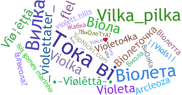 Nicknames for Violetta