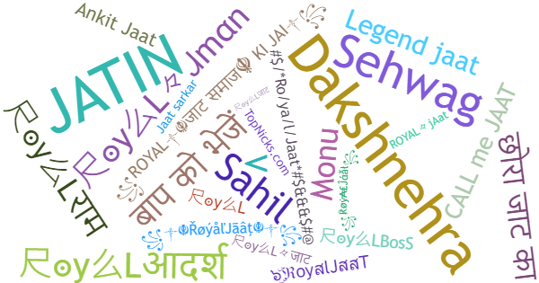 Nicknames for RoyalJaaT