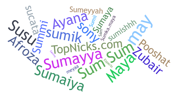 Nicknames for Sumaya