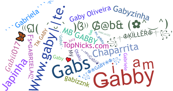 Nicknames for Gaby