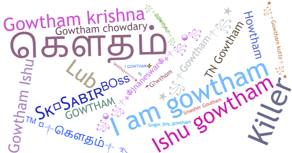 Nicknames for Gowtham