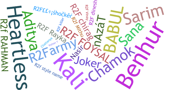 Nicknames for R2F