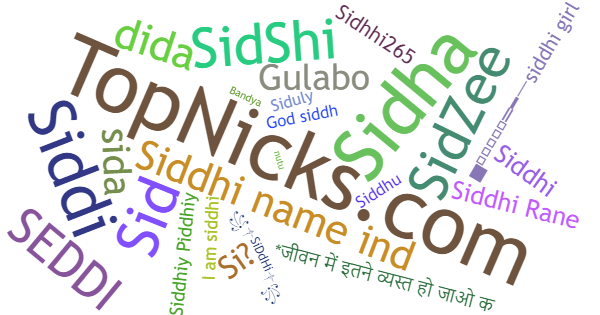 Nicknames for Siddhi