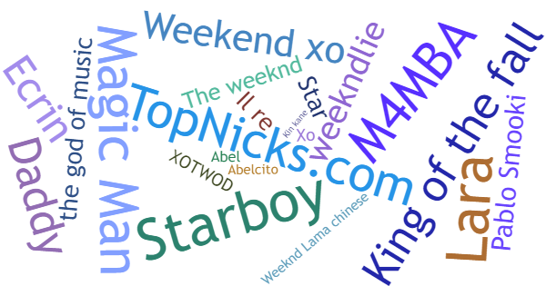 Nicknames for Weeknd