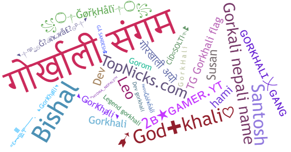 Nicknames for Gorkhali