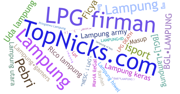 Nicknames for Lampung