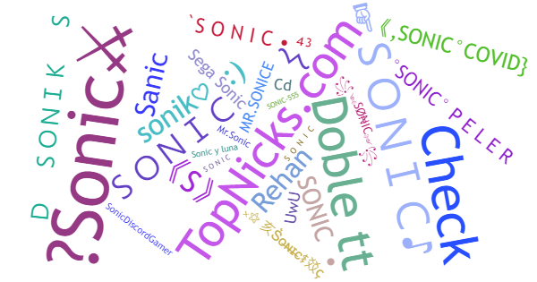 Nicknames for SoniC