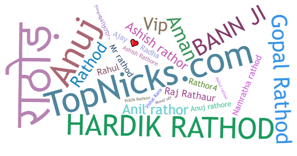 Nicknames for Rathore