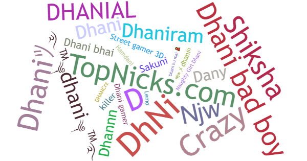 Nicknames for Dhani