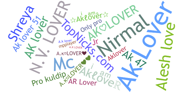 Nicknames for Aklover