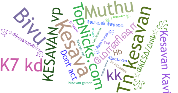 Nicknames for Kesavan