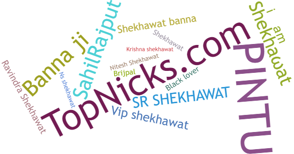 Nicknames for Shekhawat