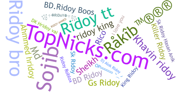 Nicknames for Ridoy