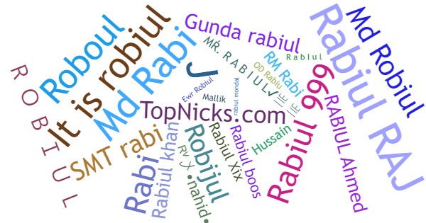 Nicknames for Rabiul