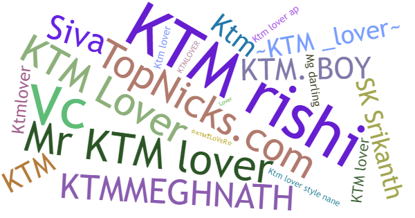 Nicknames for KtMlovEr