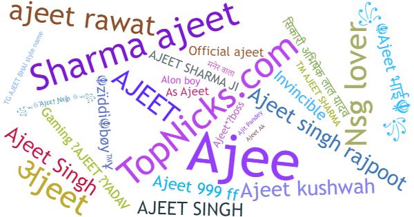 Nicknames for Ajeet