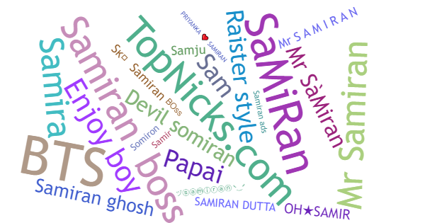 Nicknames for Samiran