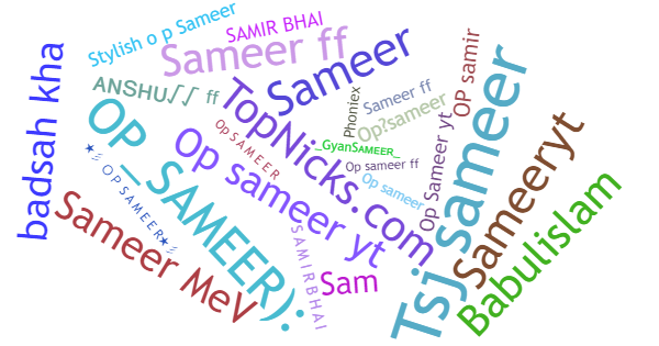 Nicknames for Opsameer