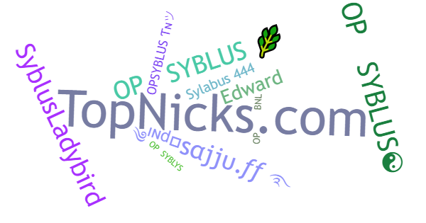 Nicknames for Syblus