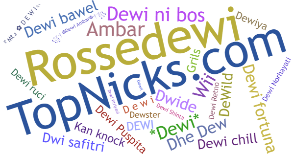 Nicknames for Dewi