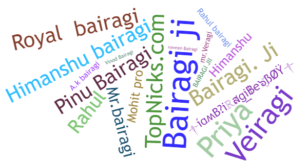 Nicknames for Bairagi