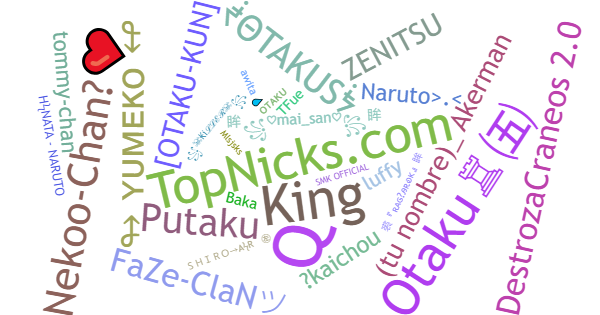 Nicknames for OTAKUS