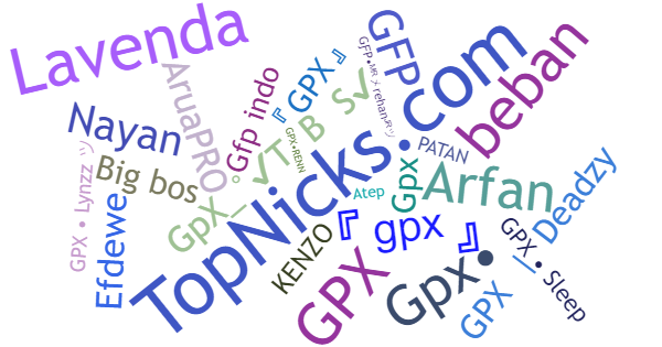 Nicknames for GpX