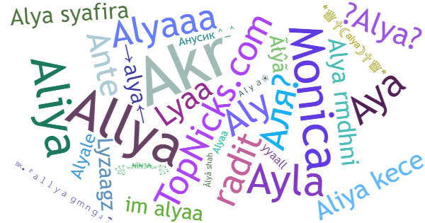 Nicknames for Alya