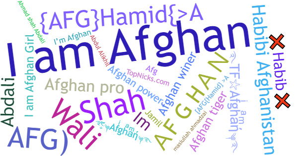 Nicknames for Afghan