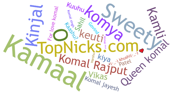 Nicknames for Komal