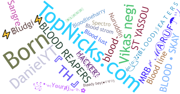 Nicknames for Blood