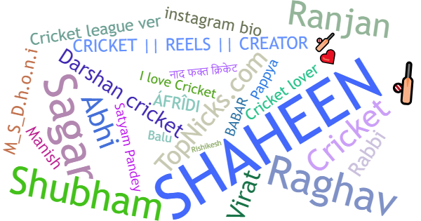 Nicknames for Cricketlover