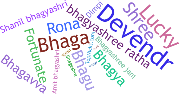 Nicknames for Bhagyashree