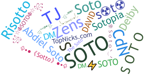 Nicknames for Soto