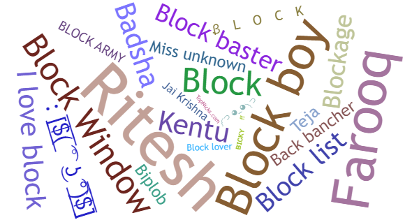 Nicknames for Block