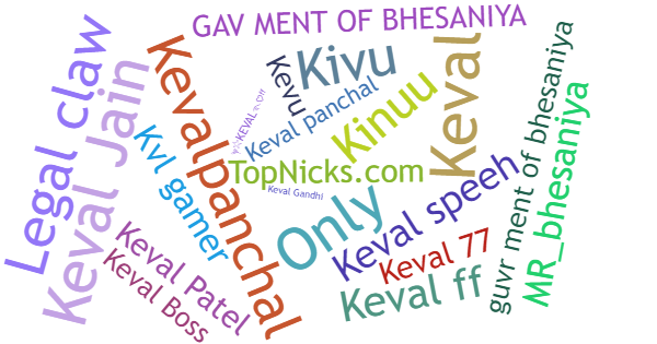 Nicknames for Keval