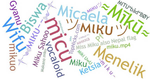 Nicknames for Miku