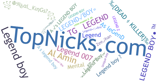 Nicknames for Legendboy