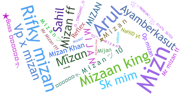 Nicknames for Mizan