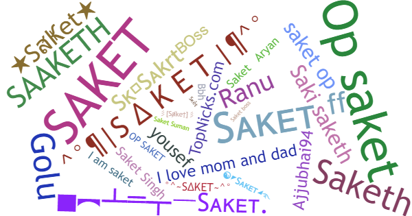 Nicknames for Saket