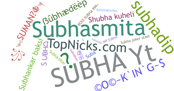 Nicknames for Subha