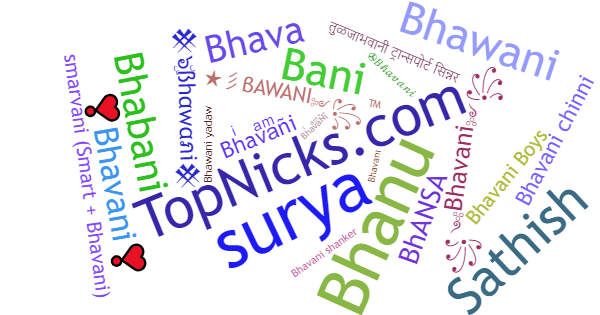 Nicknames for Bhavani