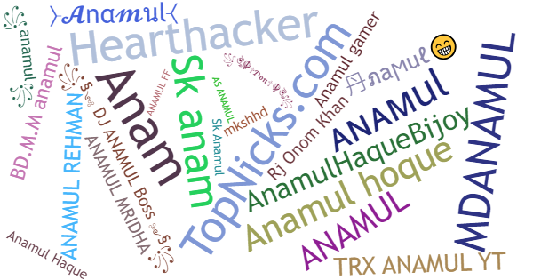 Nicknames for Anamul