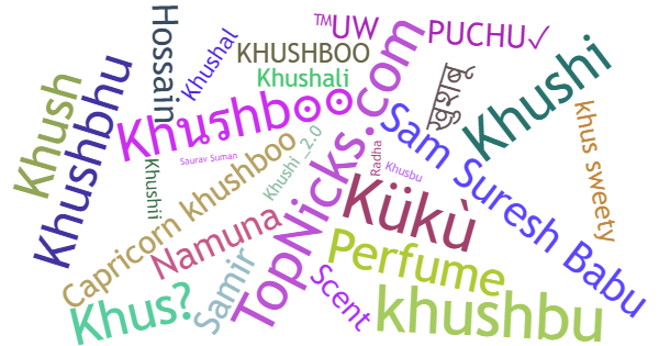 Nicknames for Khushboo