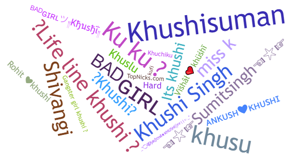 Nicknames for Khushi